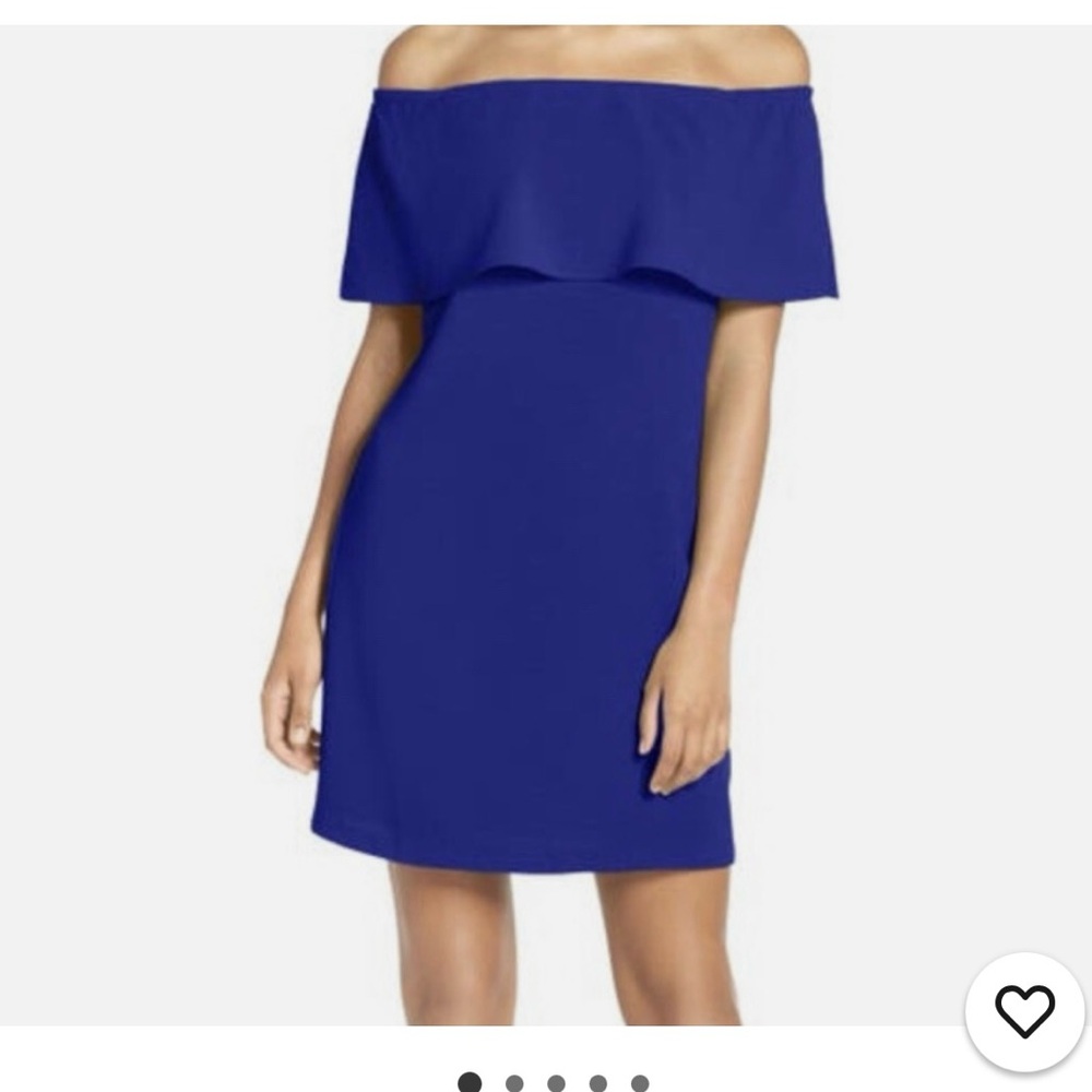 Charles Henry Strapless Royal Blue Dress